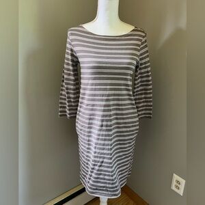 Garnet Hill Organic-Cotton Bateau-Neck Dress